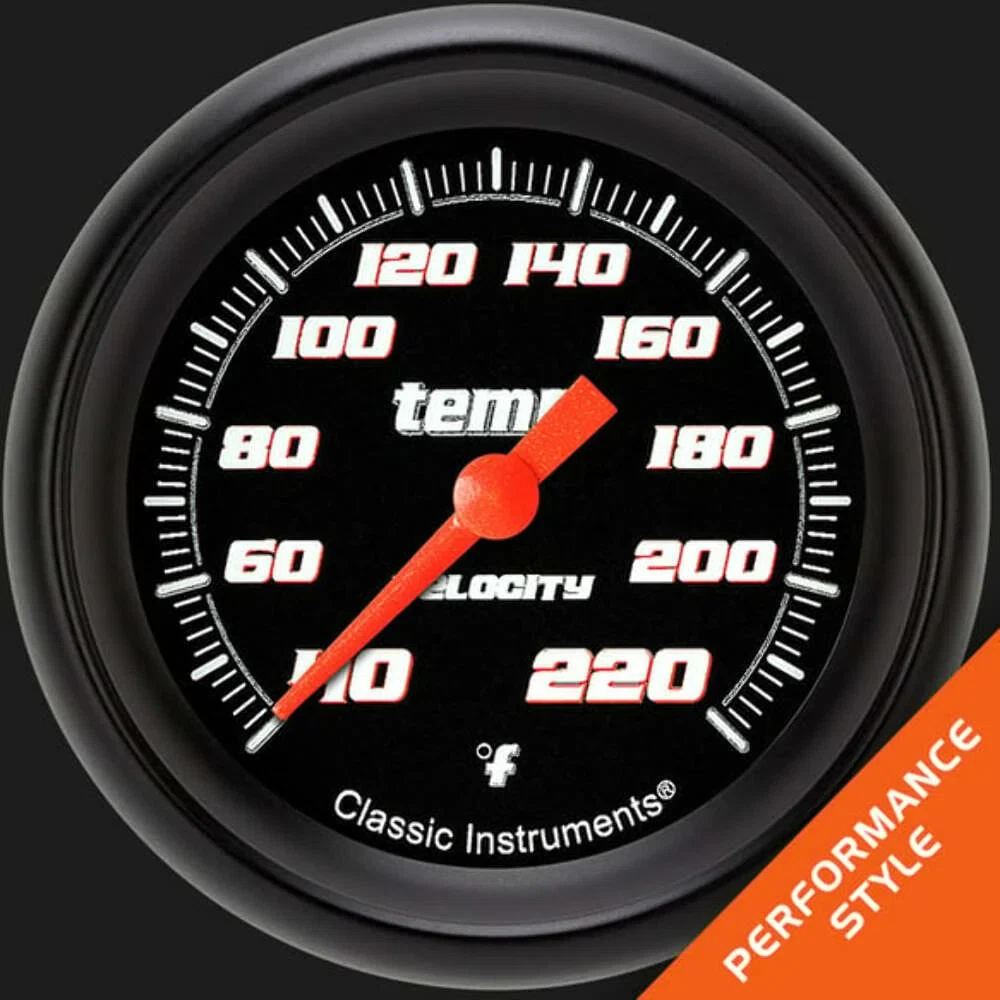 Velocity Black 2 5_8_ Stock Eliminator Temp. Gauge VS329BBPF